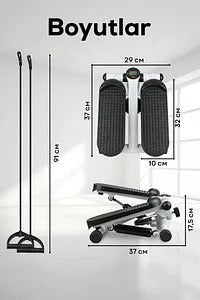 Fitness Stepper Exerciser with Rope